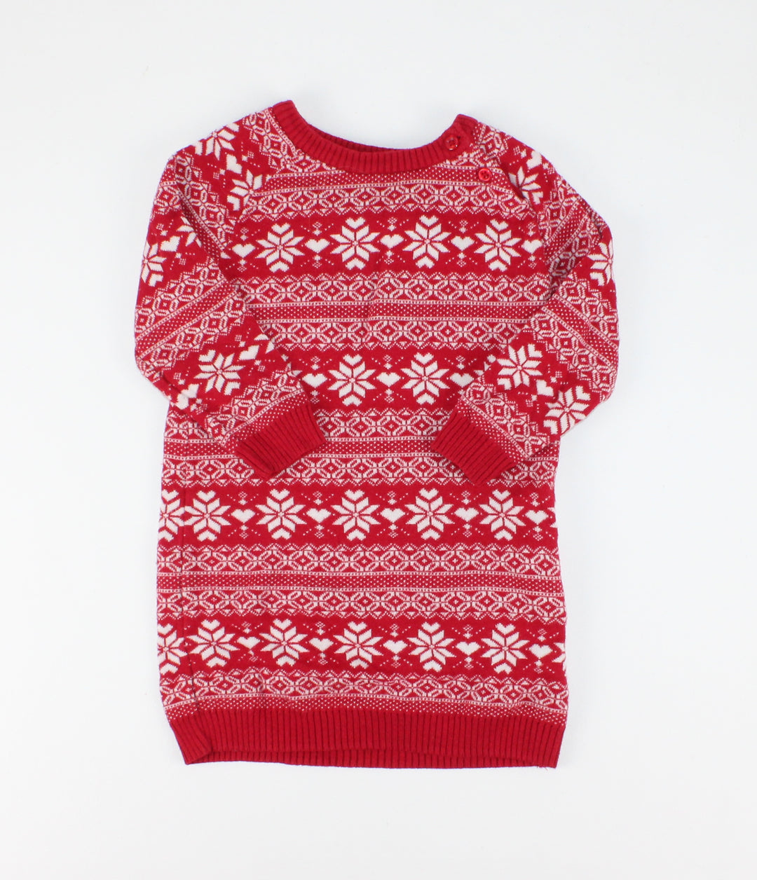 GEORGE HOLIDAY SWEATER DRESS 18-24M PRE-LOVED
