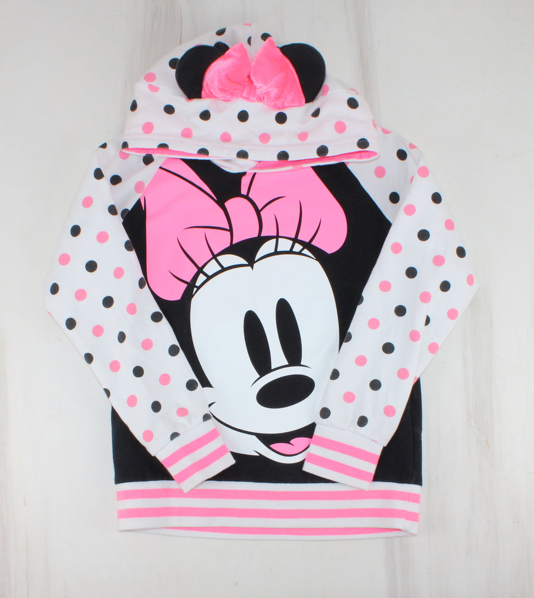 DISNEY MINNIE HOODIE 9/10Y PRE-LOVED