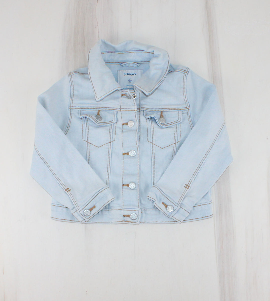 OLD NAVY LIGHT WASH DENIM JACKET 3Y PRE-LOVED