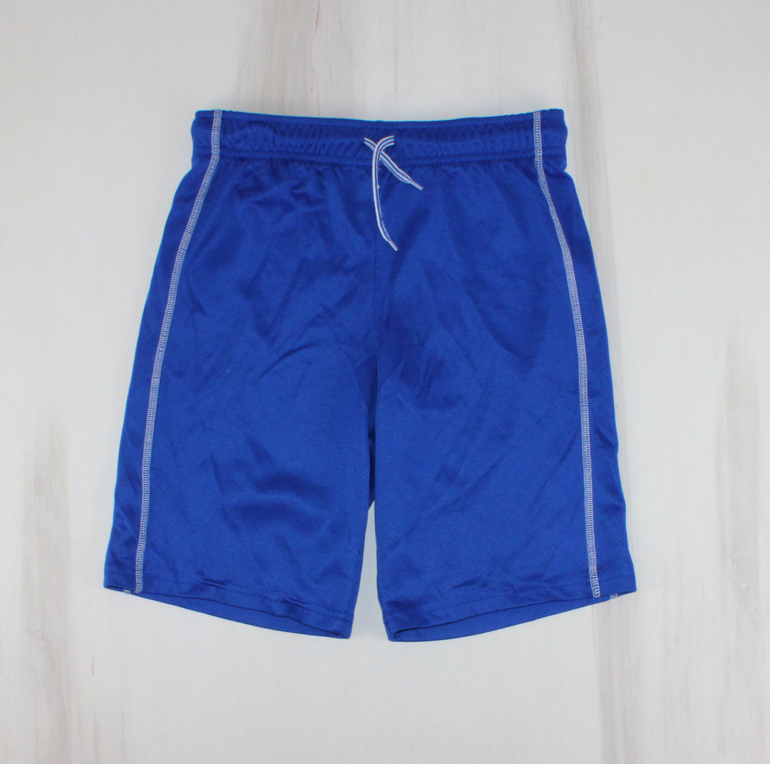 ATHLETIC WORKS BLUE SHORTS 10/12Y PRE-LOVED