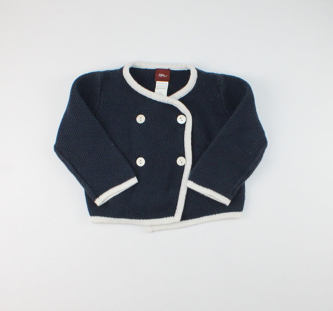 TEA NAVY SWEATER 3-6M PRE-LOVED