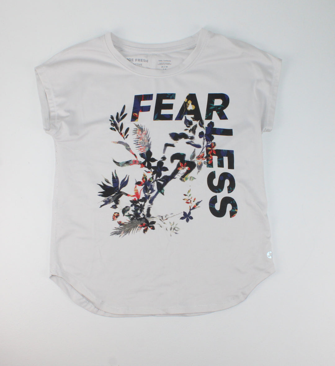 JOE FRESH ACTIVE WHITE TOP 7/8Y PRE-LOVED