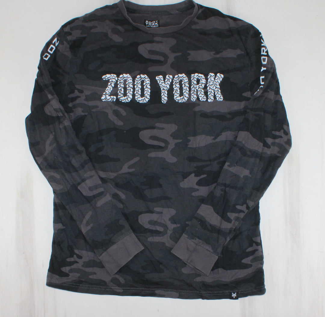 ZOO YORK SKULL CAMO TOP TEEN SMALL PRE-LOVED