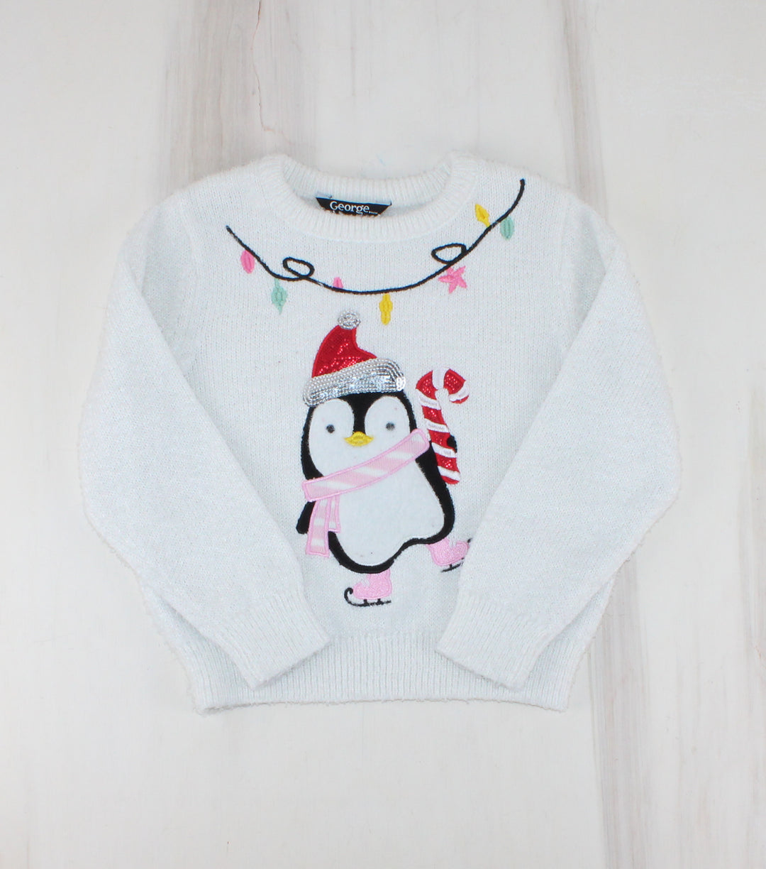 GEORGE PENGUIN SWEATER 4-5Y PRE-LOVED