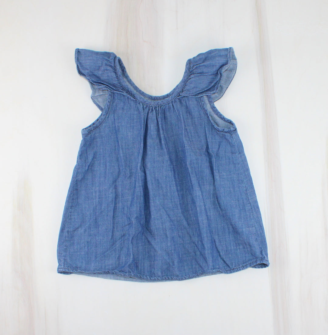 JOE FRESH DENIM TOP 6/7Y EUC