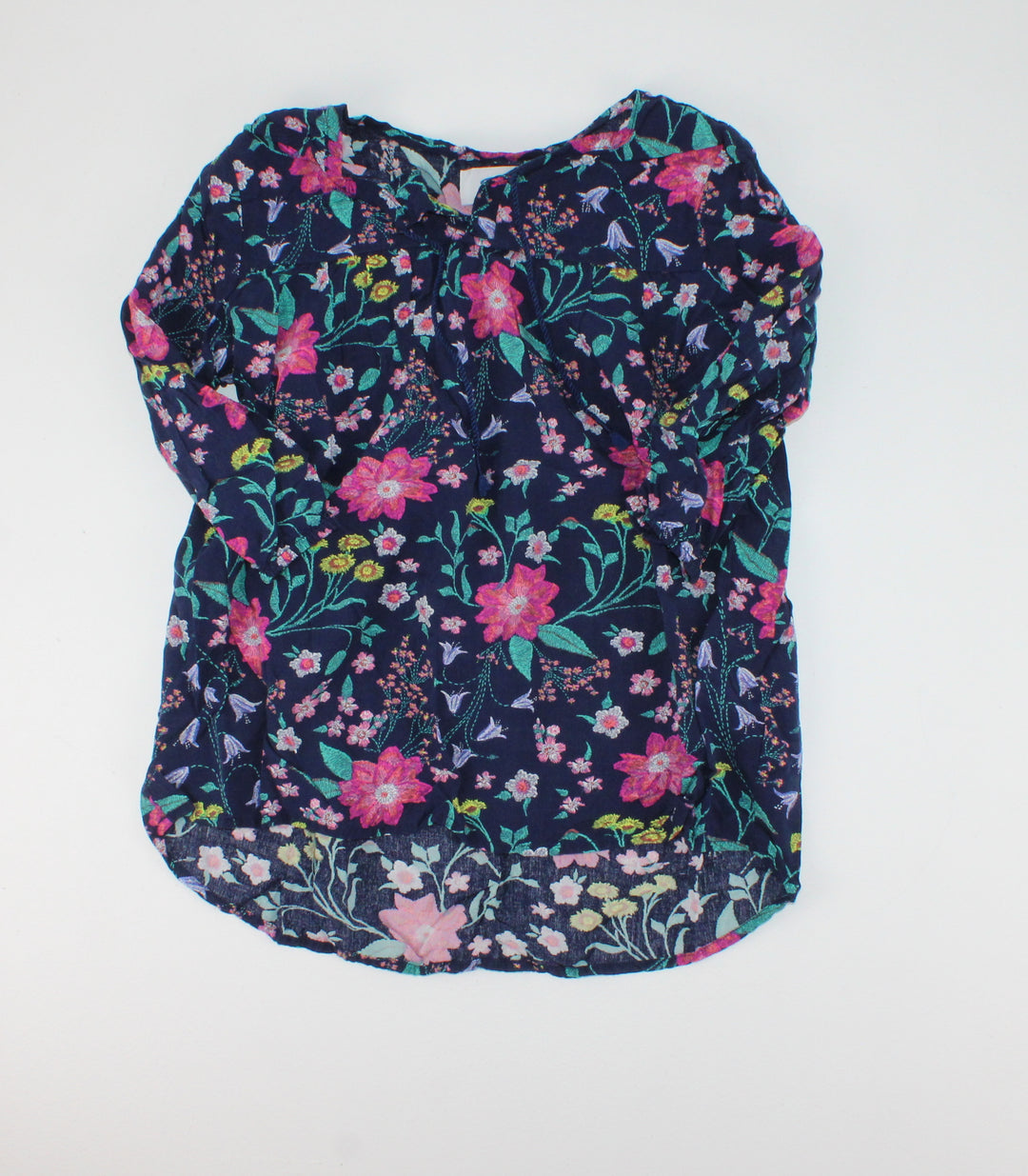 OLD NAVY FLORAL BLOUSE 8Y EUC
