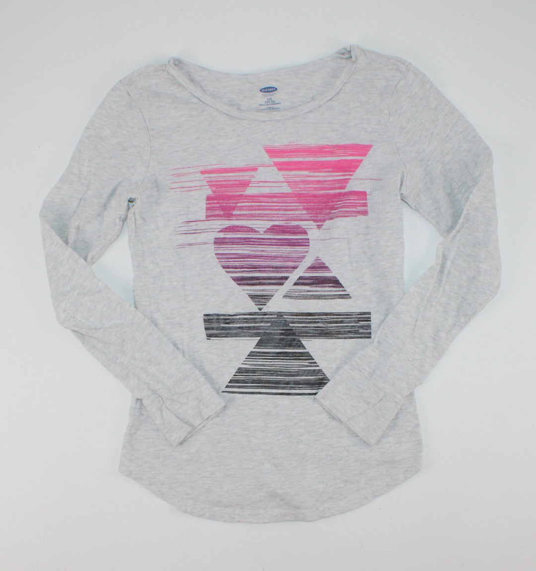 OLD NAVY GREY LONG SLEEVE TOP 10/12Y PRE-LOVED