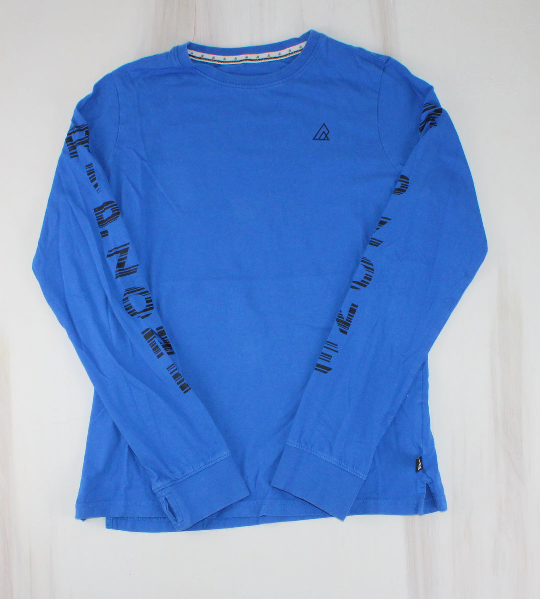 RIPZONE BLUE LONG SLEEVE TOP YLG EUC