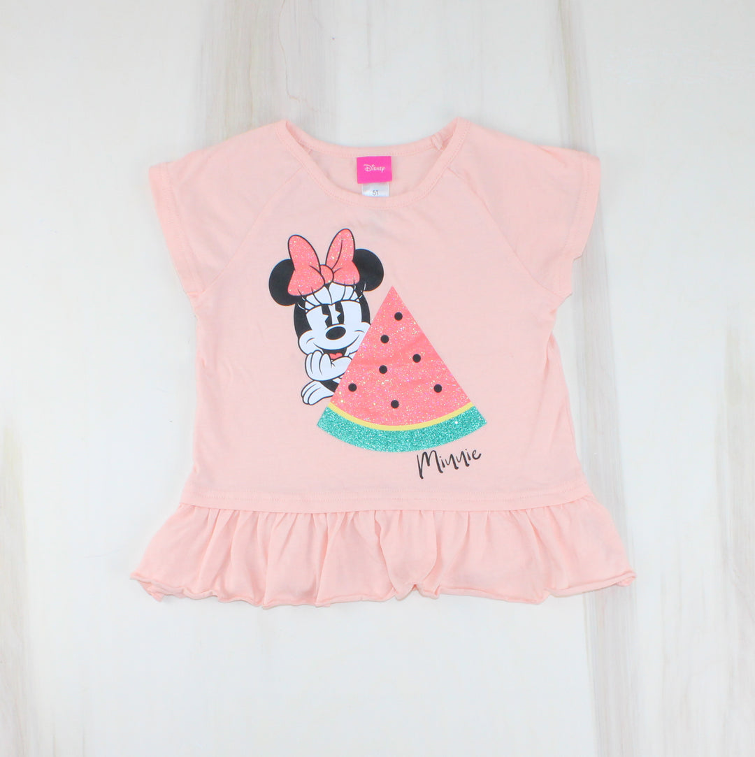 Copy of DISNEY MINNIE MOUSE WATERMELON TOP 5Y EUC