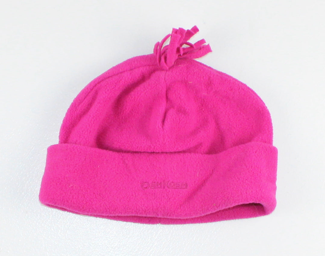 OSH KOSH FUSHIA FLEECE HAT SIZE 5 EUC