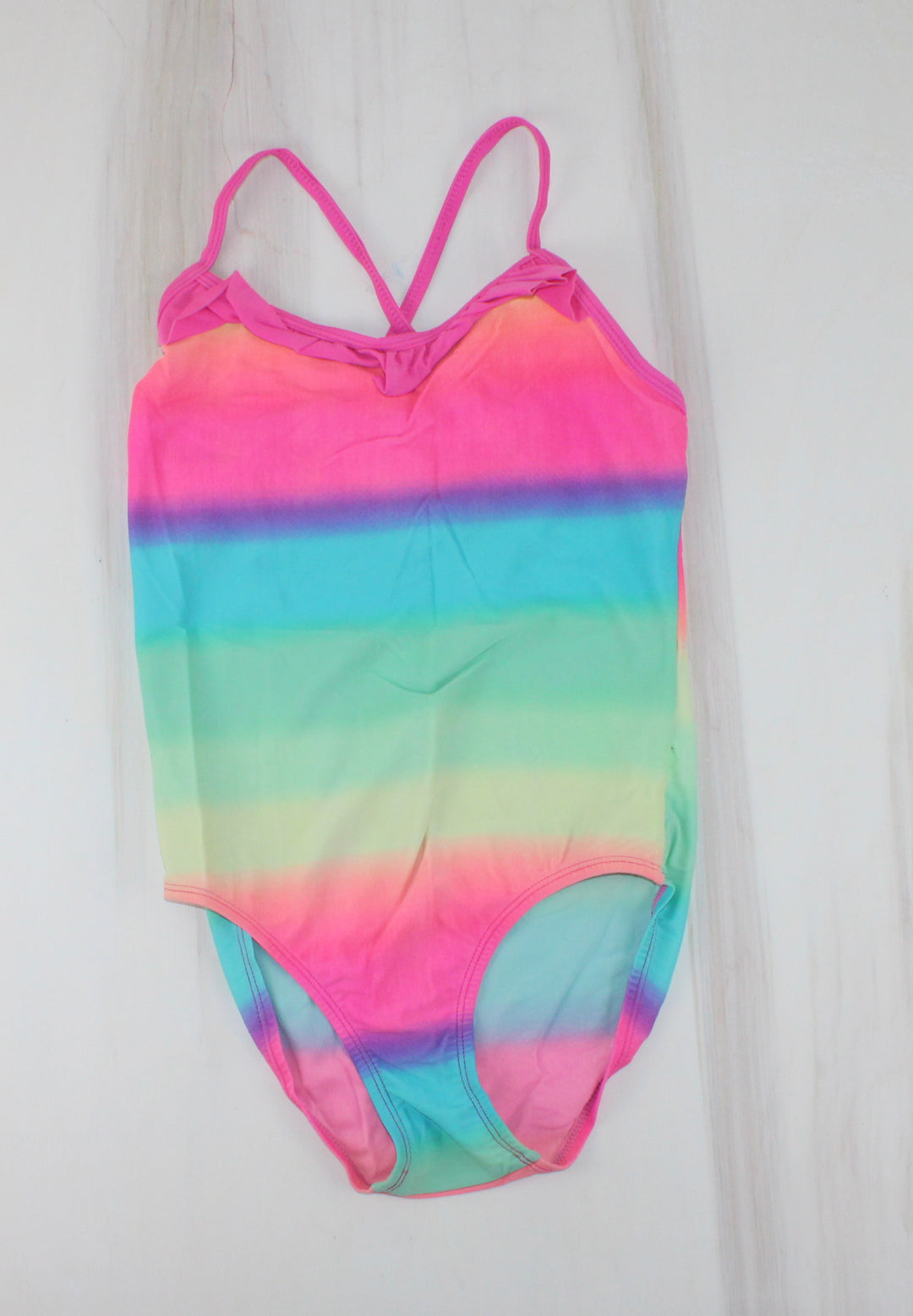 CHILDRENS PLACE RAINBOW SWIMSUIT 10/12Y PRE-LOVED