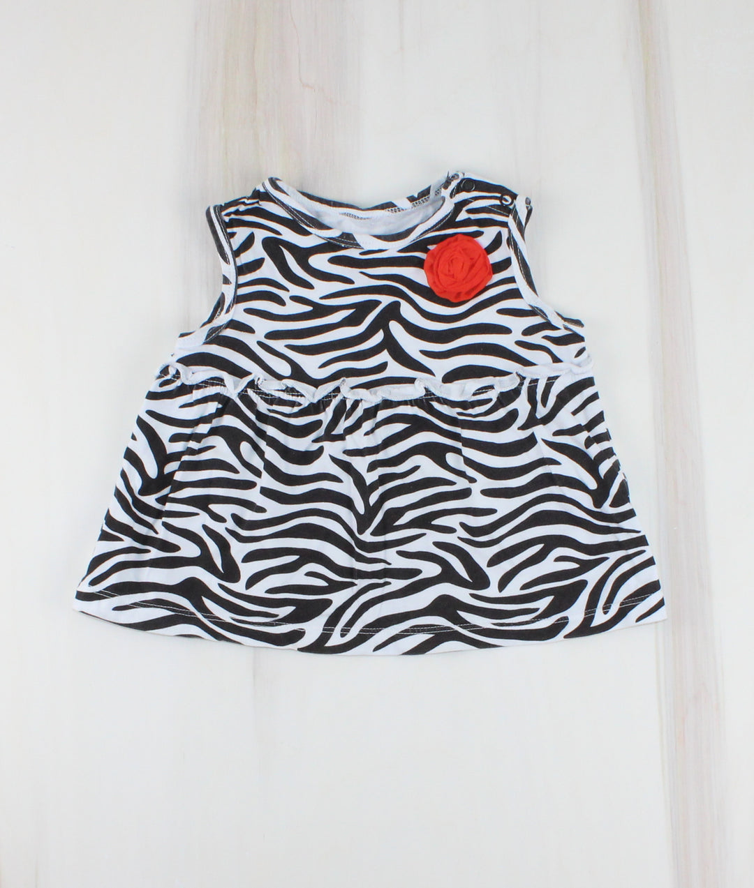 CARTERS ZEBRA PRINT TOP 24M PRE-LOVED