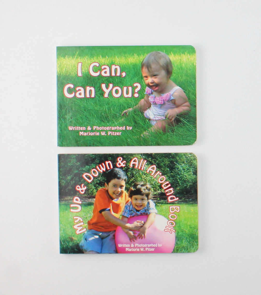 I CAN, CAN YOU// MY UP & DOWN & ALL AROUND SET OF 2 BOARD BOOKS PRE-LOVED