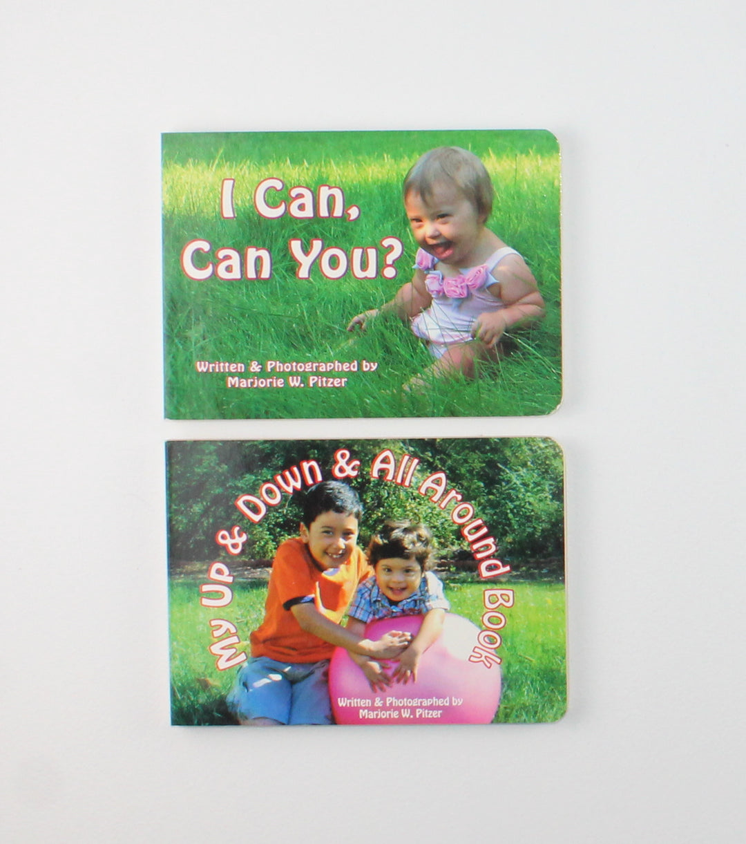 I CAN, CAN YOU// MY UP & DOWN & ALL AROUND SET OF 2 BOARD BOOKS EUC