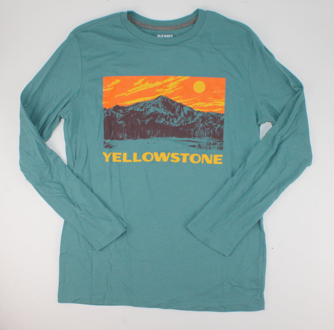 OLD NAVY YELLOWSTONE LONG SLEEVE TOP 18Y EUC