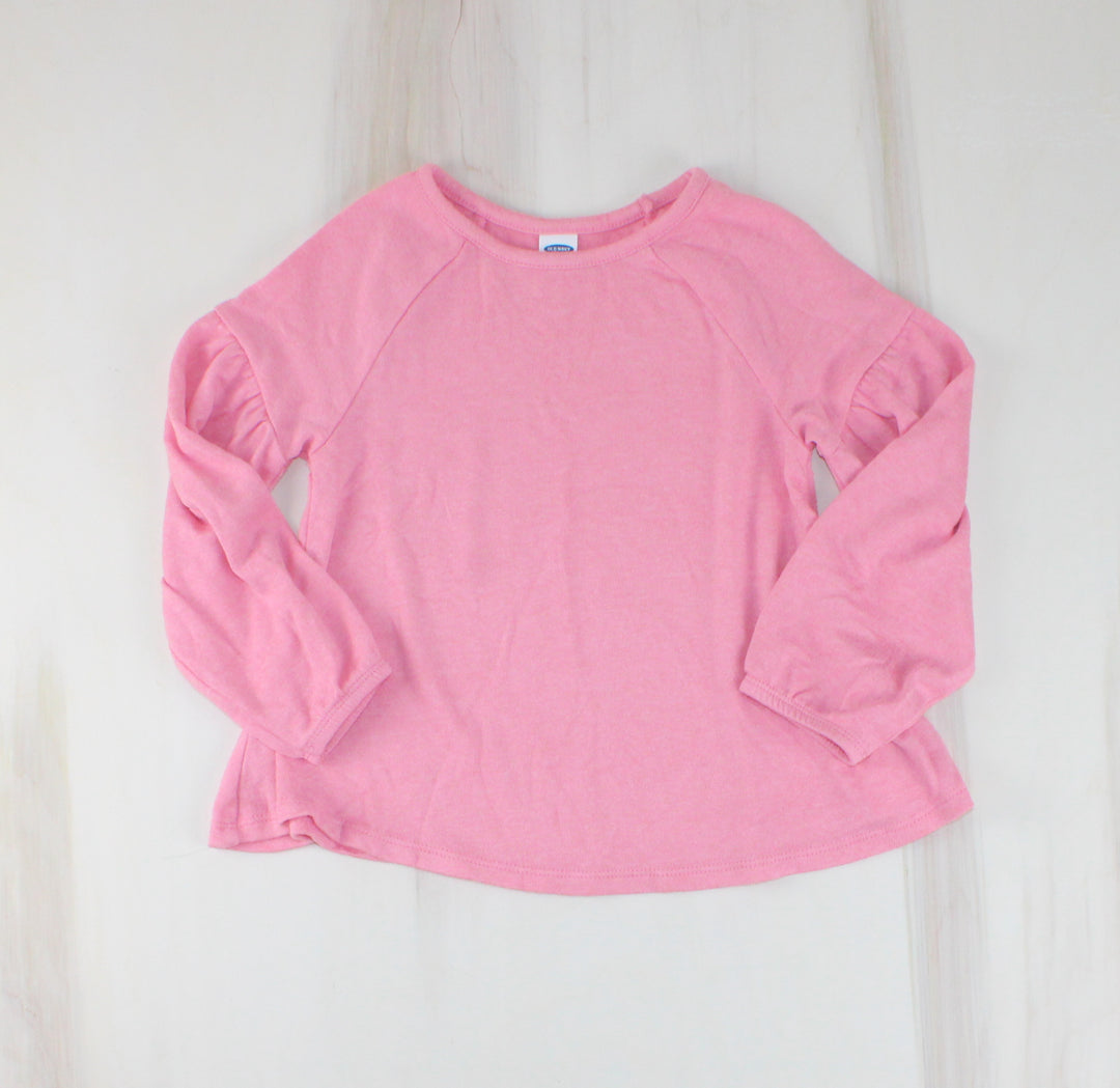 OLD NAVY SOFT STRETCH PINK TOP 4Y EUC