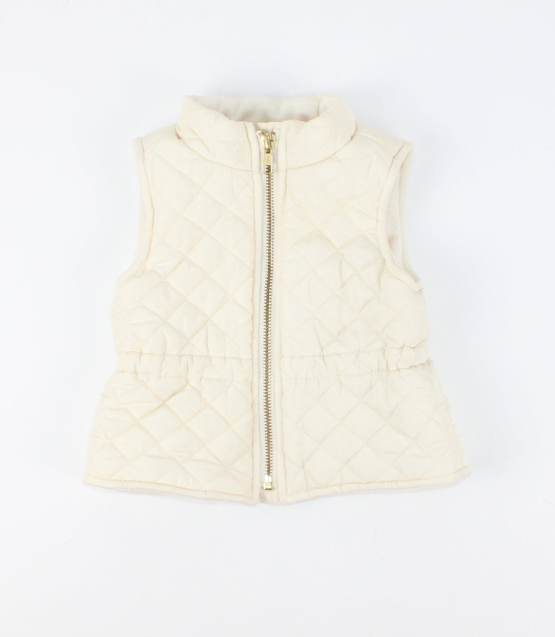 OLD NAVY IVORY VEST 6-12Y PRE-LOVED