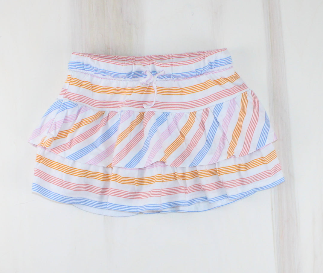 CAT & JACK STRIPED SKORT 4-5Y EUC