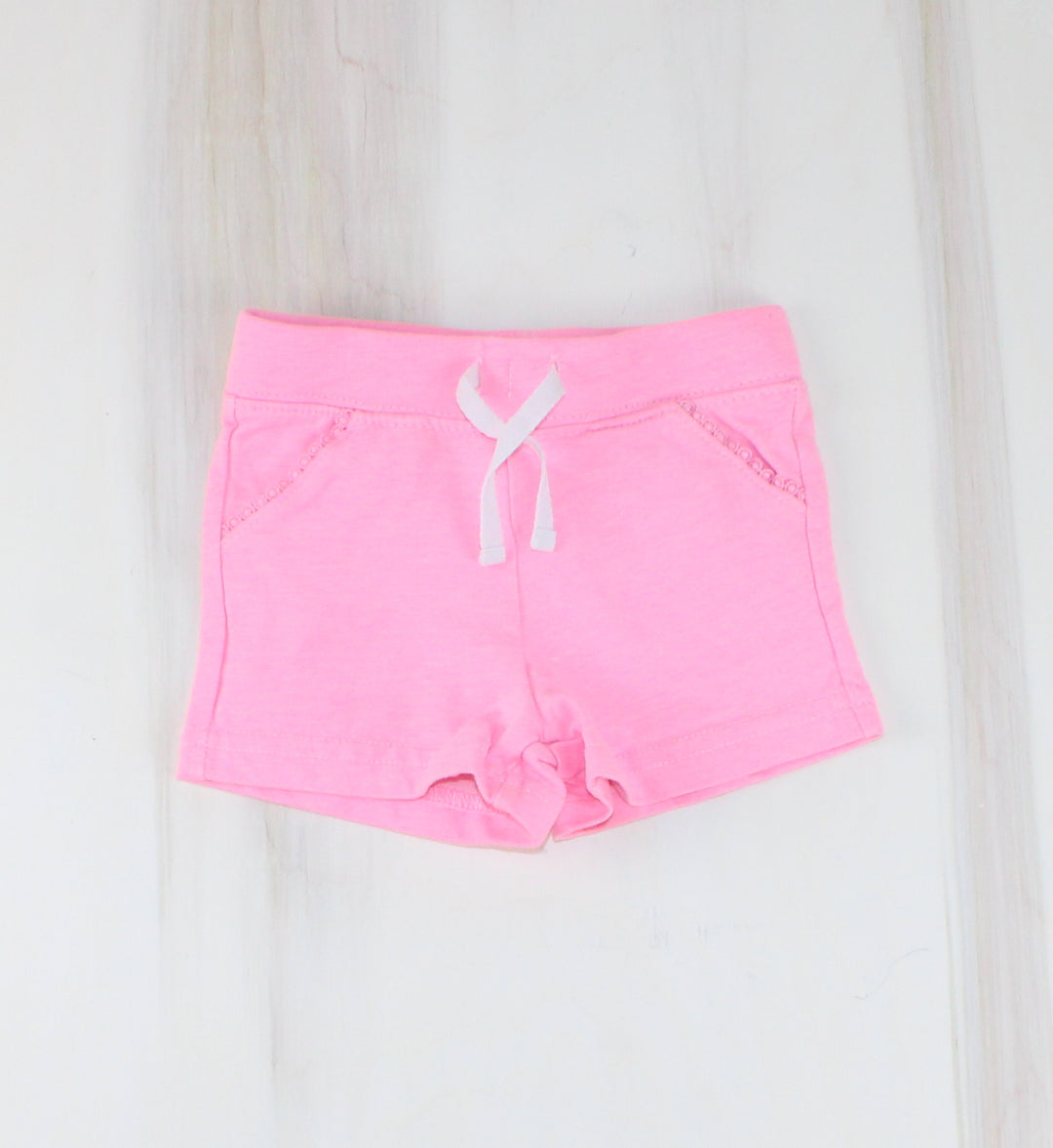 CARTERS NEON PINK COTTON SHORTS 12M EUC