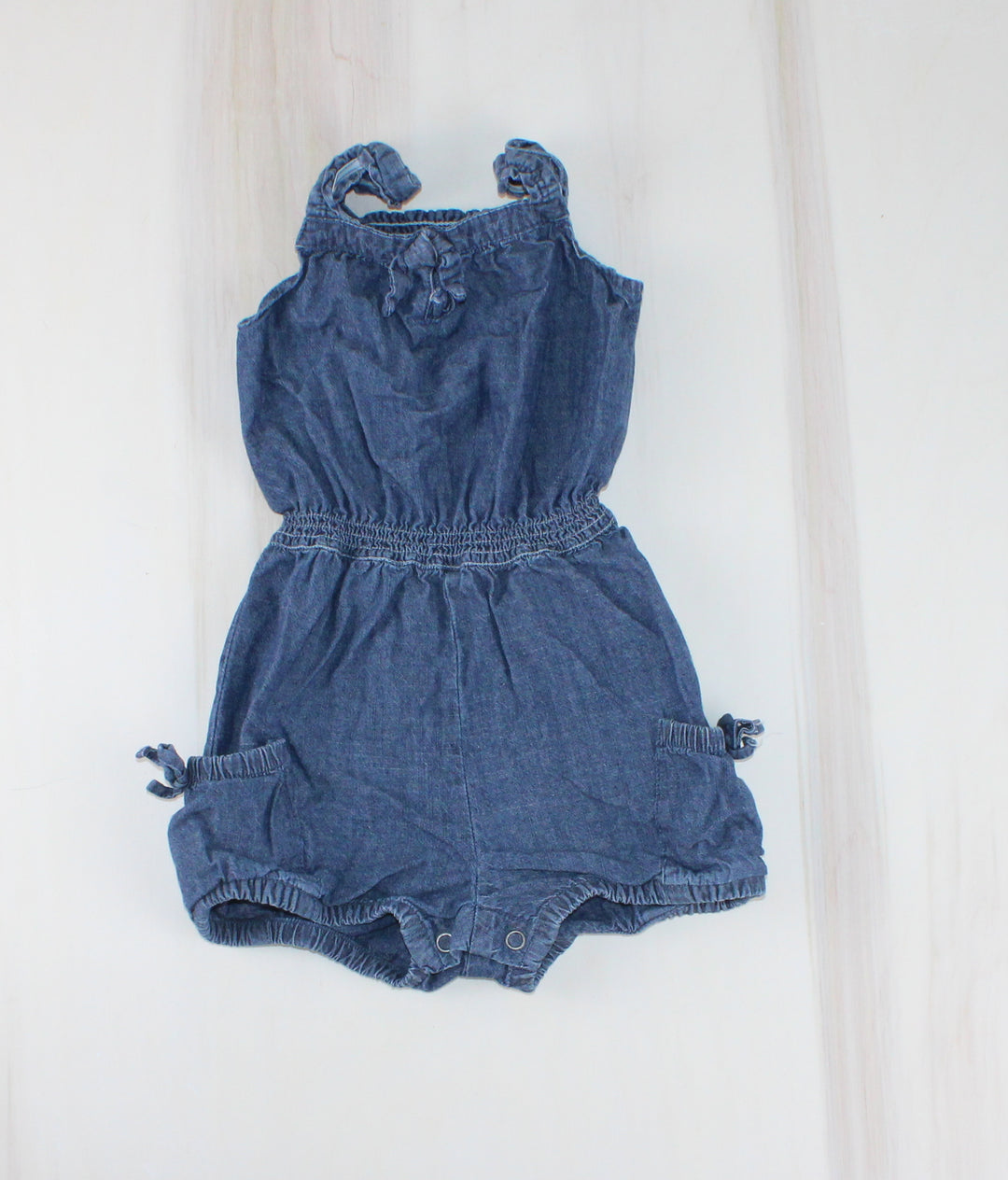 OSH KOSH DENIM ROMPER 18M EUC