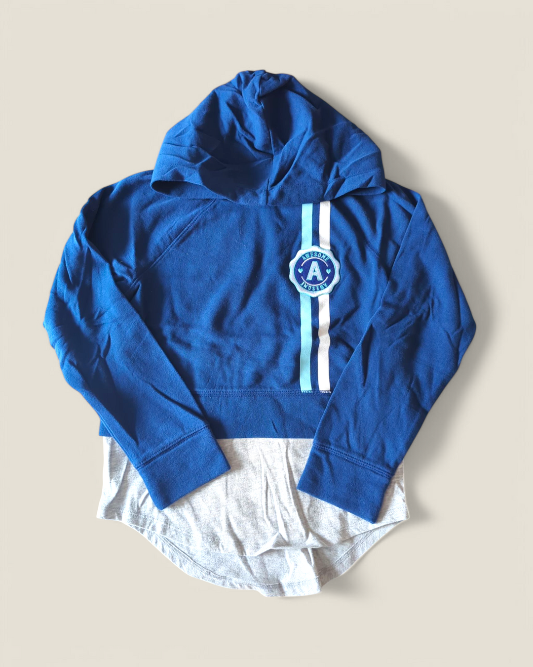 DANSKIN AWESOME BLUE SWEATER 7/8Y PRE-LOVED
