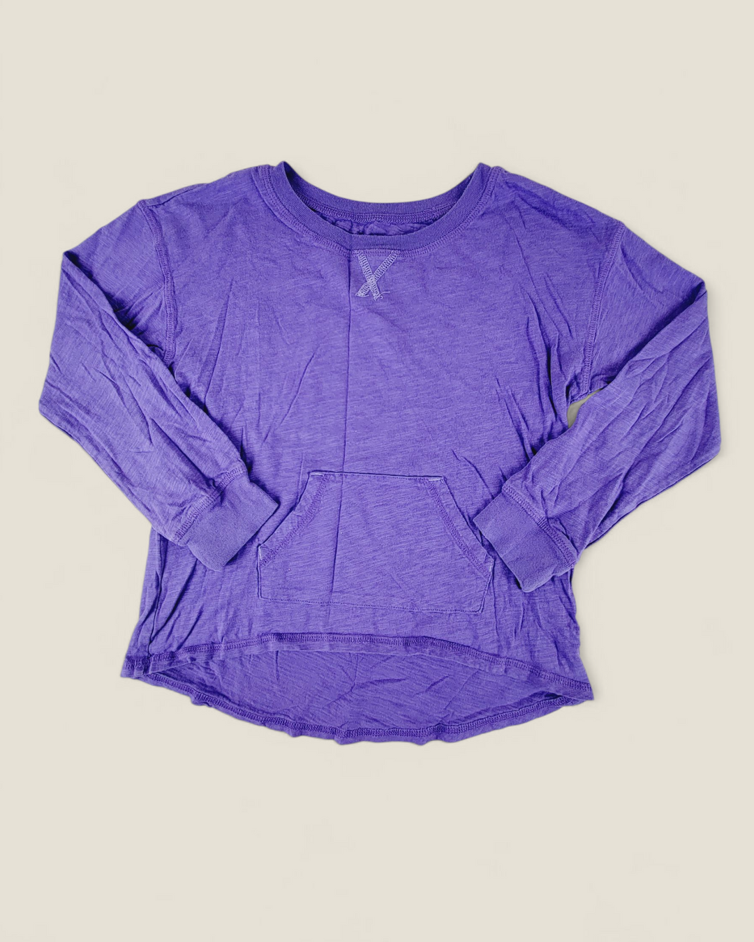 CHILDRENS PLACE PURPLE LONG SLEEVE TOP GIRLS 7-8Y PRE-LOVED
