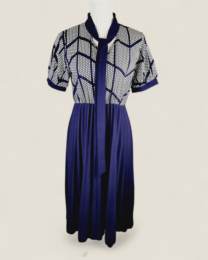 SHEIN NAVY DRESS LADIES MEDIUM PRE-LOVED