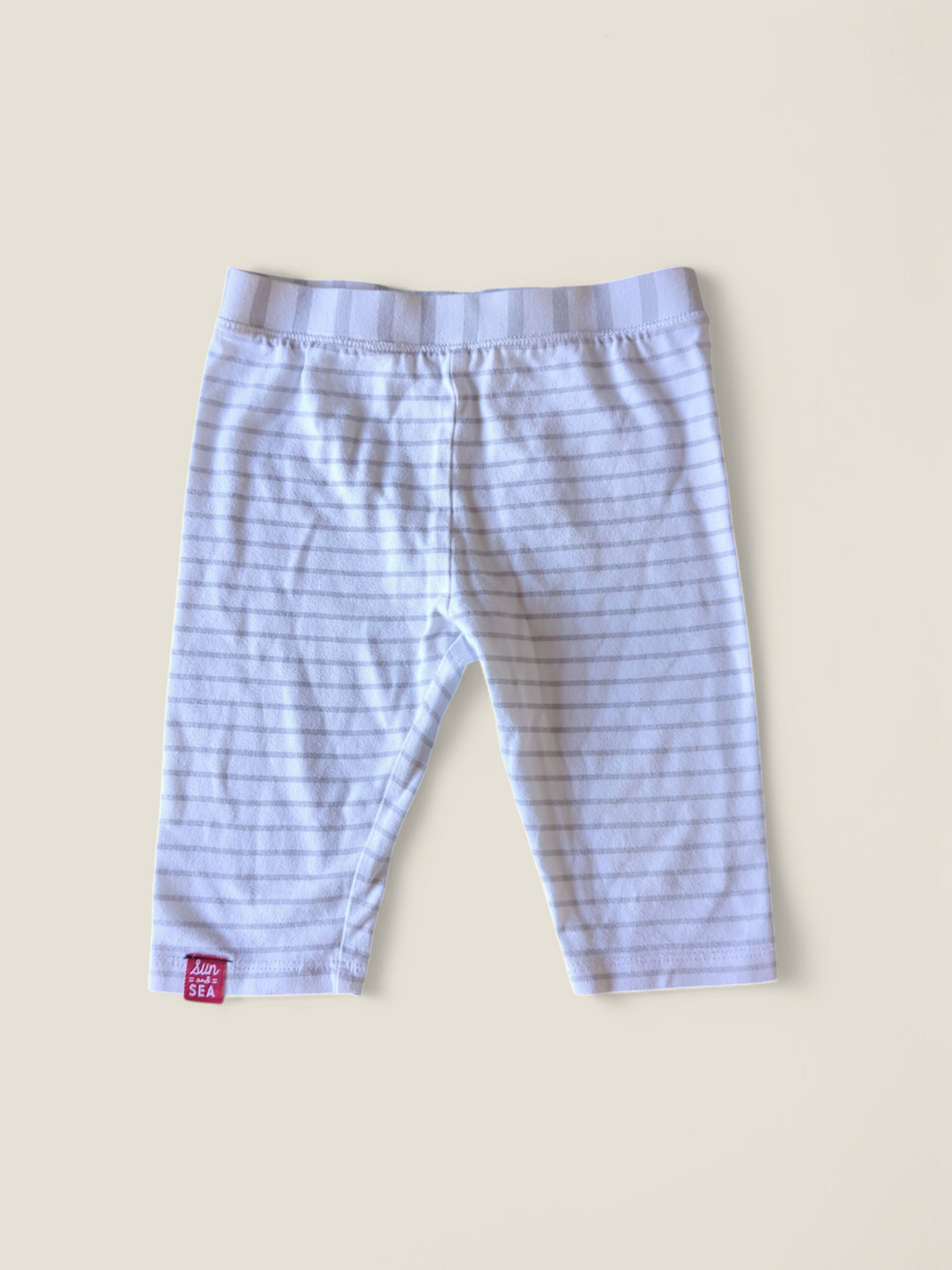 ROCOCO GREY STRIPED PANTS 12M PRE-LOVED