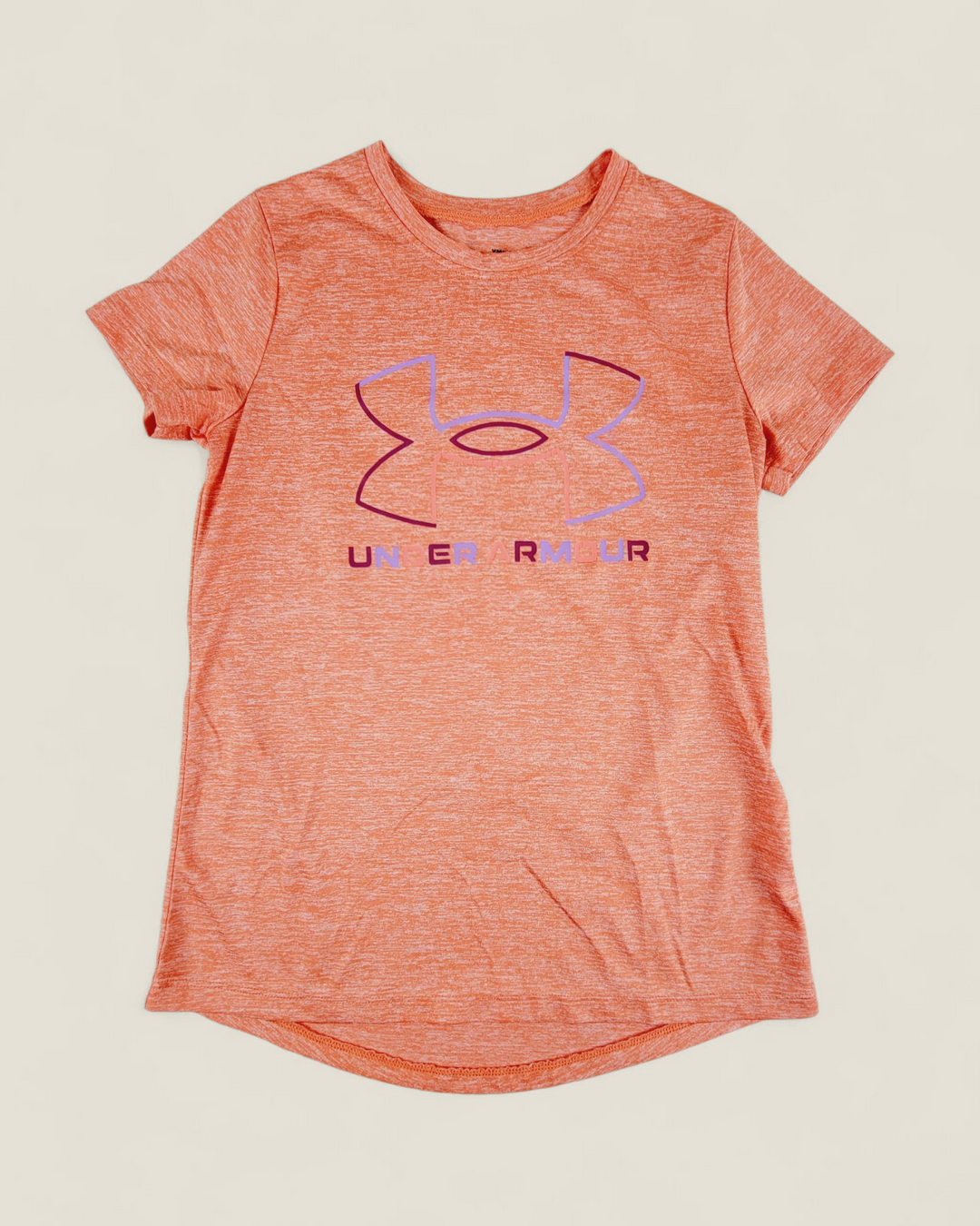 UNDER ARMOUR LOOSE FIT ORANGE TEE 7-8Y PRE-LOVED