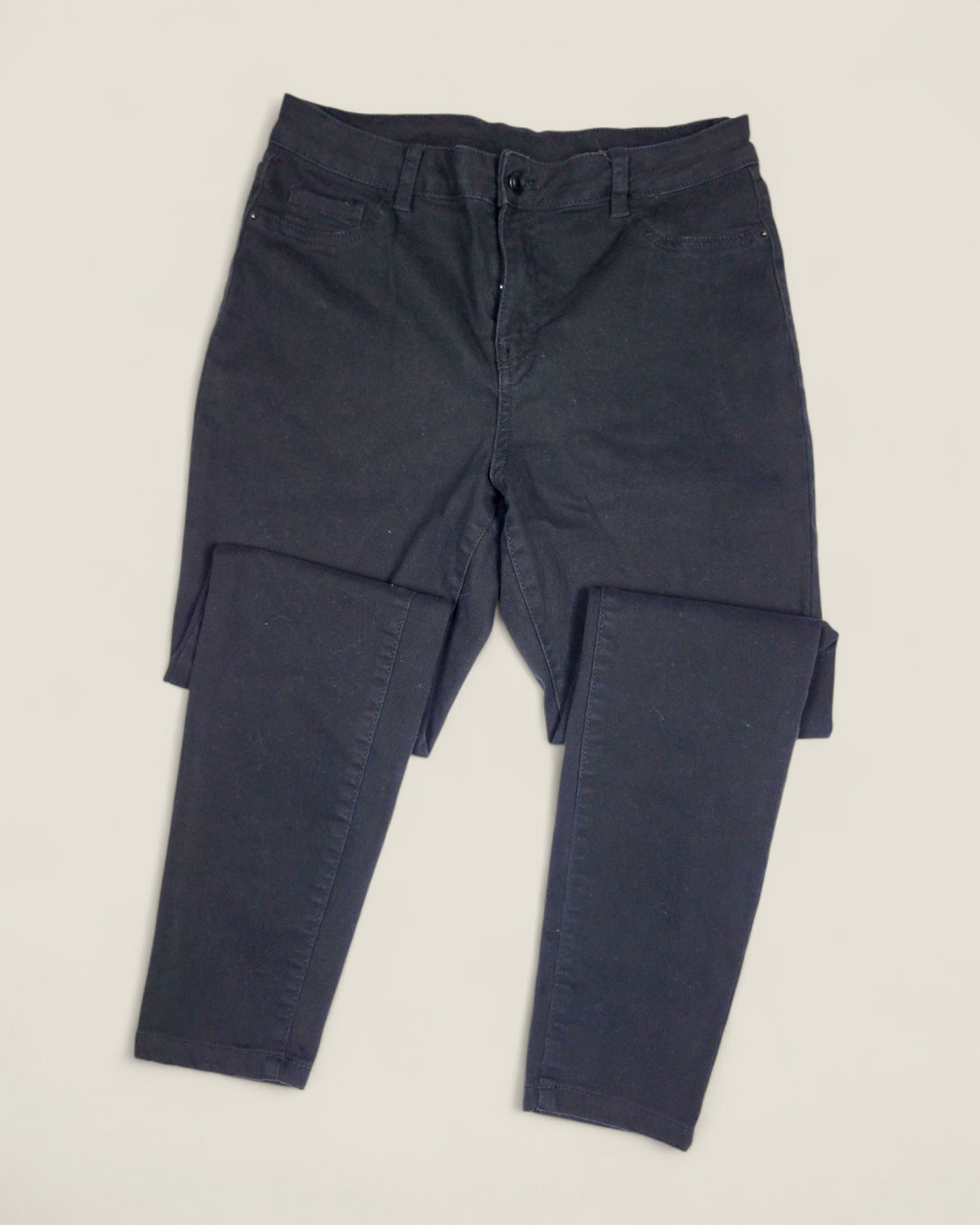 GEORGE STRETCH BLACK PANTS LADIES SIZE 10 PRE-LOVED
