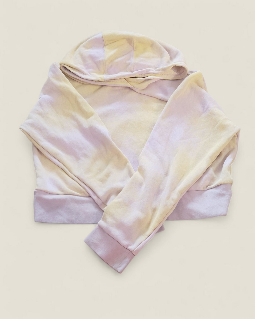 ADIDAS CROPPED PINK/YELLOW SWEATER 14/15Y PRE-LOVED (PLAY COND')