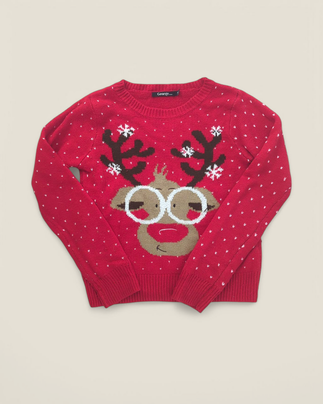 GEORGE HOLIDAY SWEATER KIDS MEDIUM PRE-LOVED