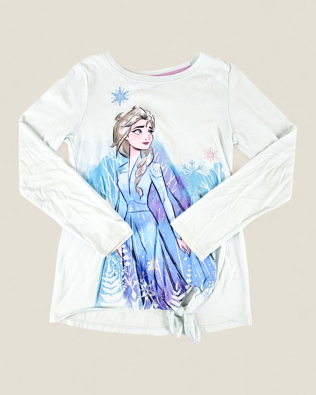 FROZEN 2 ELSA LONG SLEEVE TOP GIRLS 7-8Y PRE-LOVED