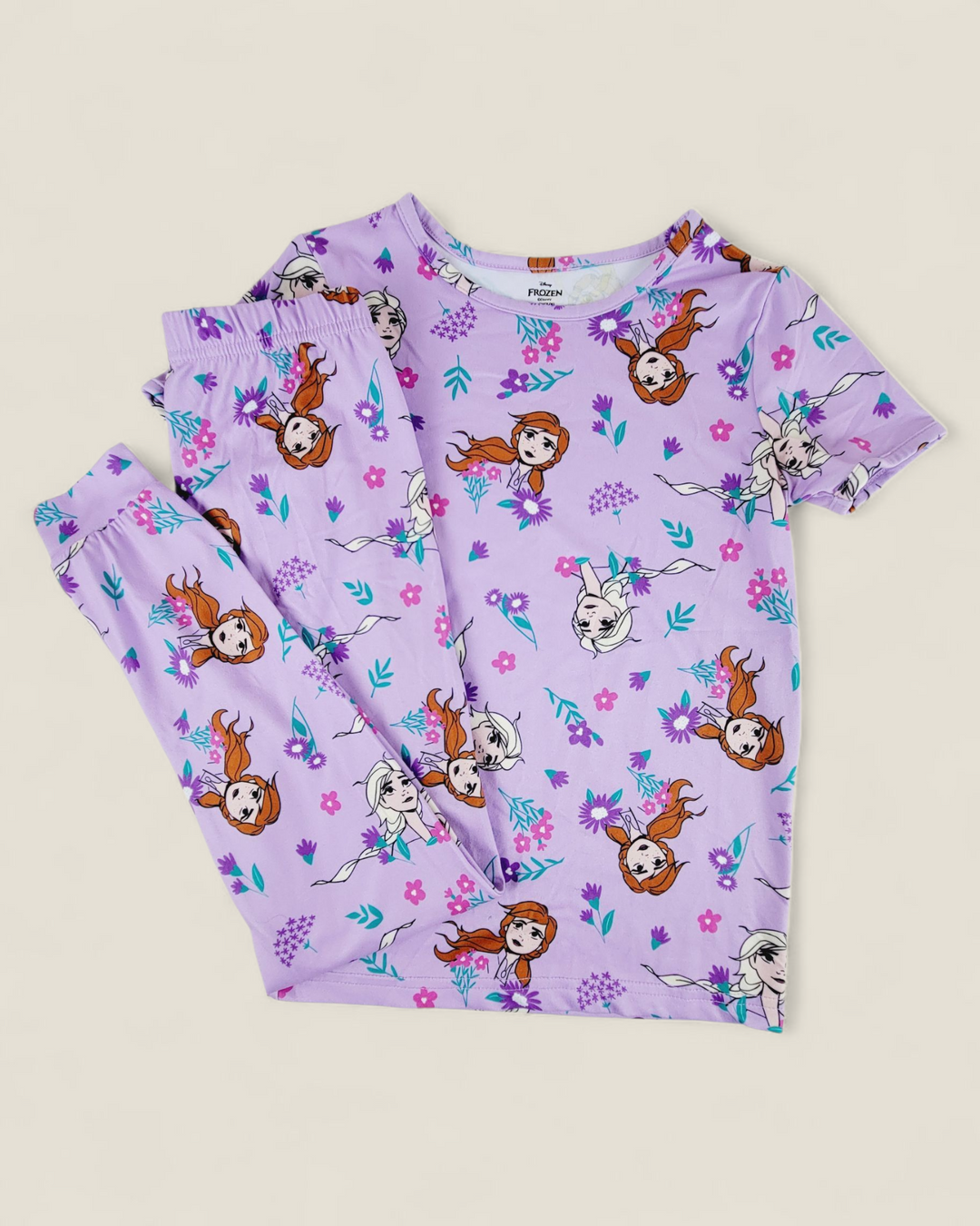 FROZEN PUPLE PYJAMA SET 7-8Y PRE-LOVED