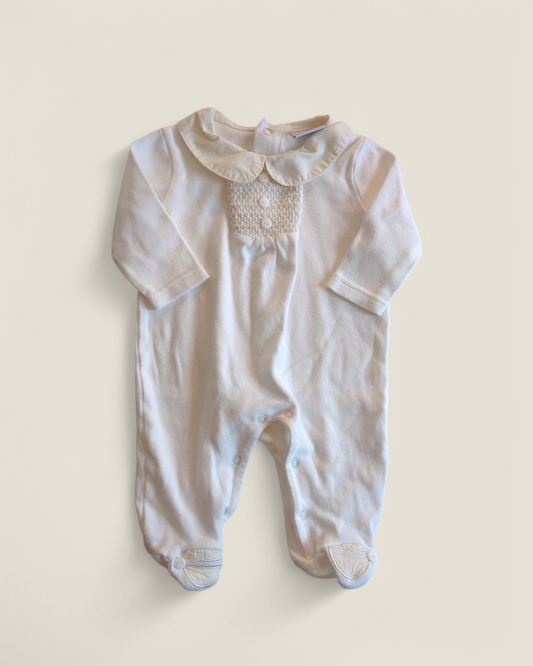 ROCKABYE BOUTIQUE COLLARED ONE PIECE 3-6M PRE-LOVED