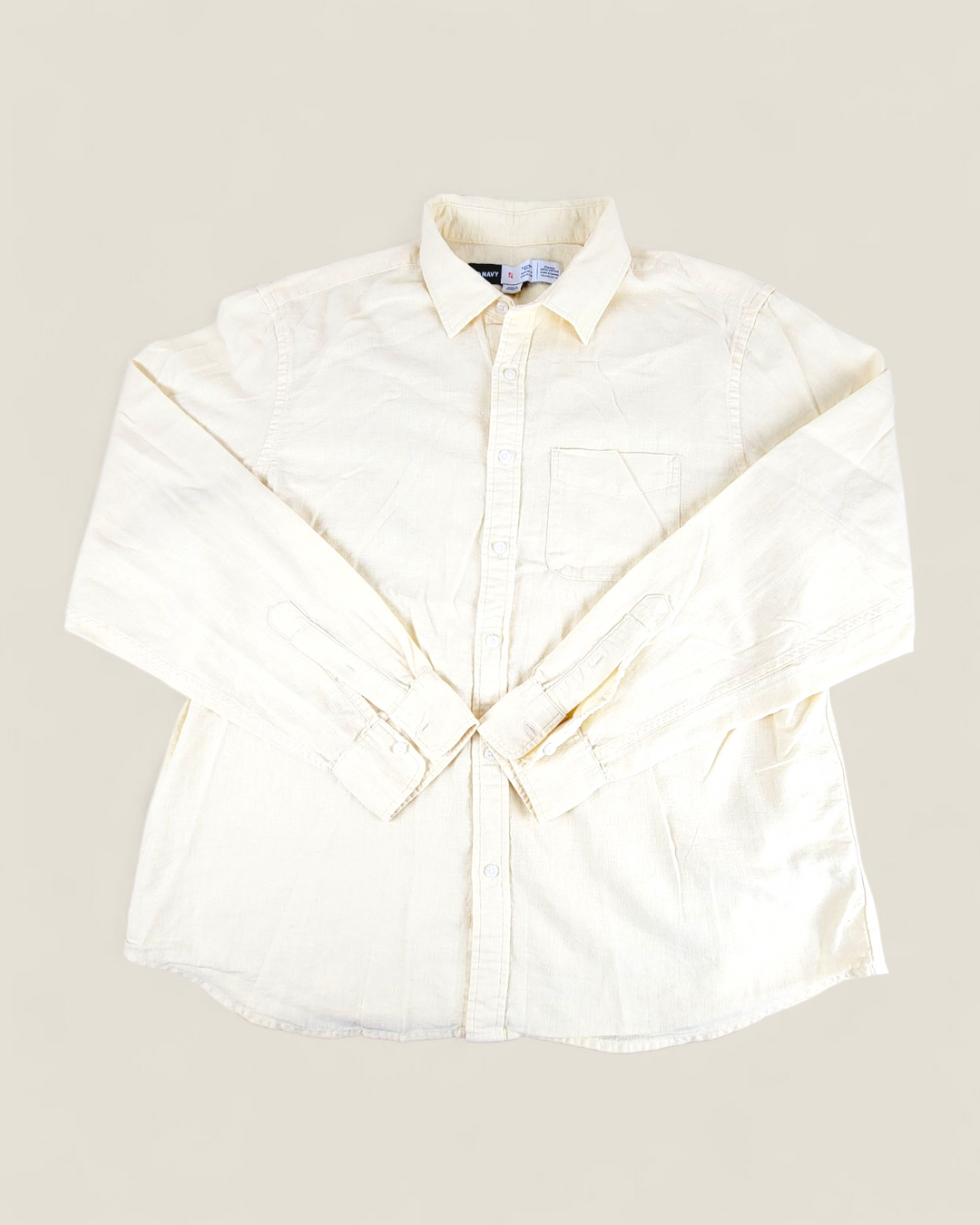 OLD NAVY YELLOW DRESS SHIRT MENS XL PRE-LOVED
