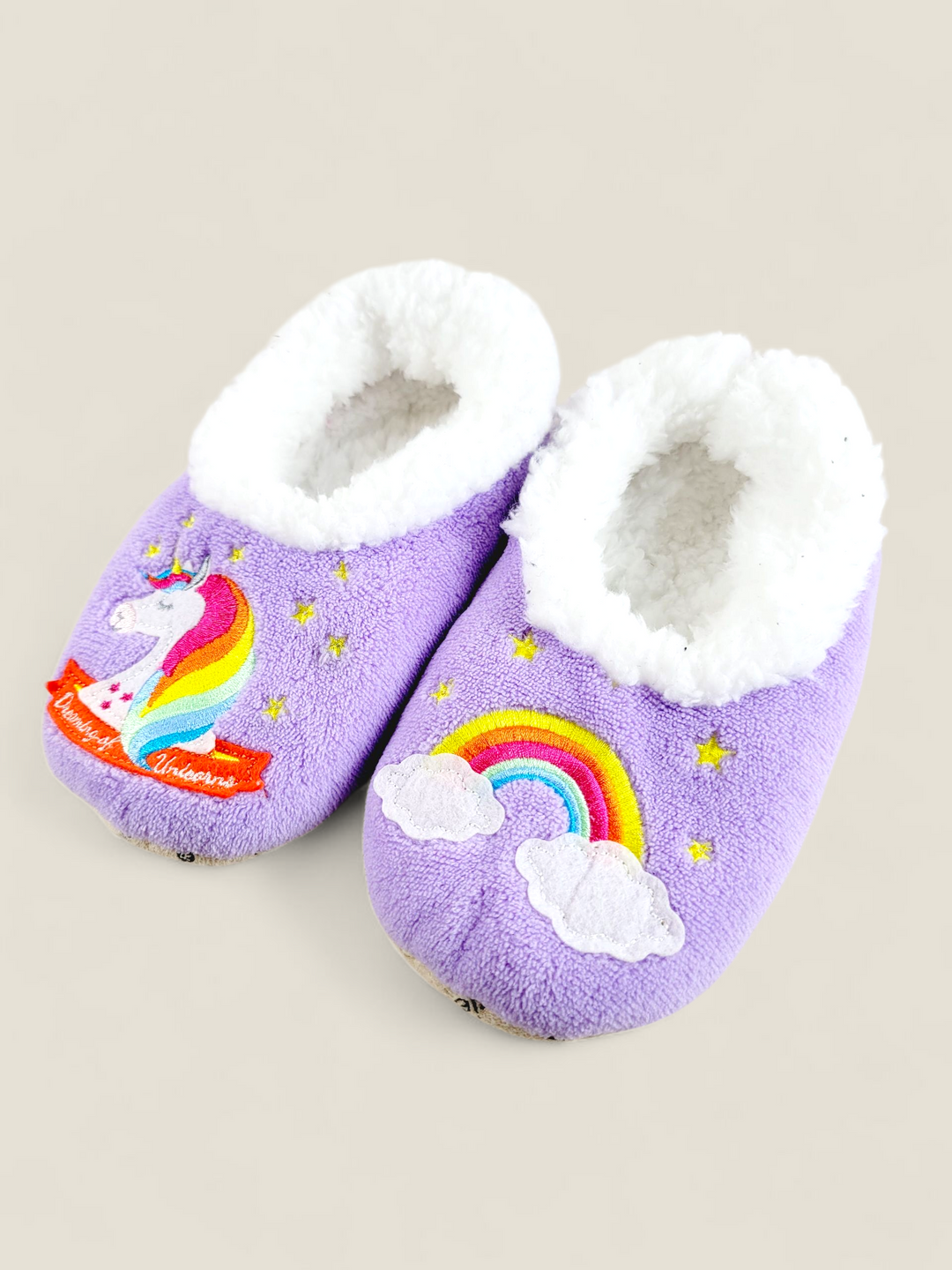 SNOOZIES SLIPPERS UNICORN SIZE MEDIUM KIDS PRE-LOVED