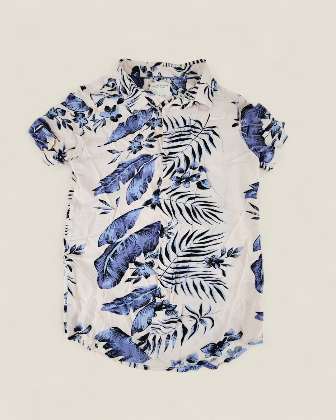 DENIM & FLOWER RICKY SINGH FLORAL SHIRT 11/12Y PRE-LOVED