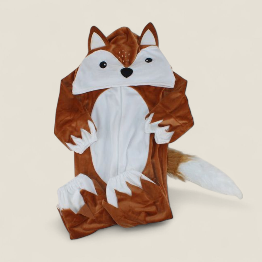 FLEECE FOX ONE PIECE COSTUME 18-24 MONTHS PRE-LOVED
