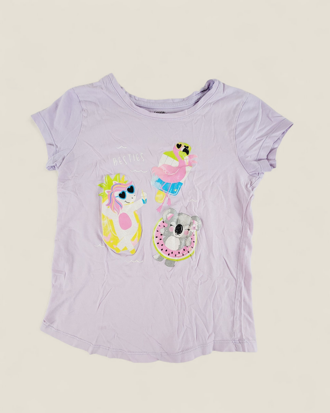 GEORGE BESTIES PURPLE TEE 10-12Y PRE-LOVED