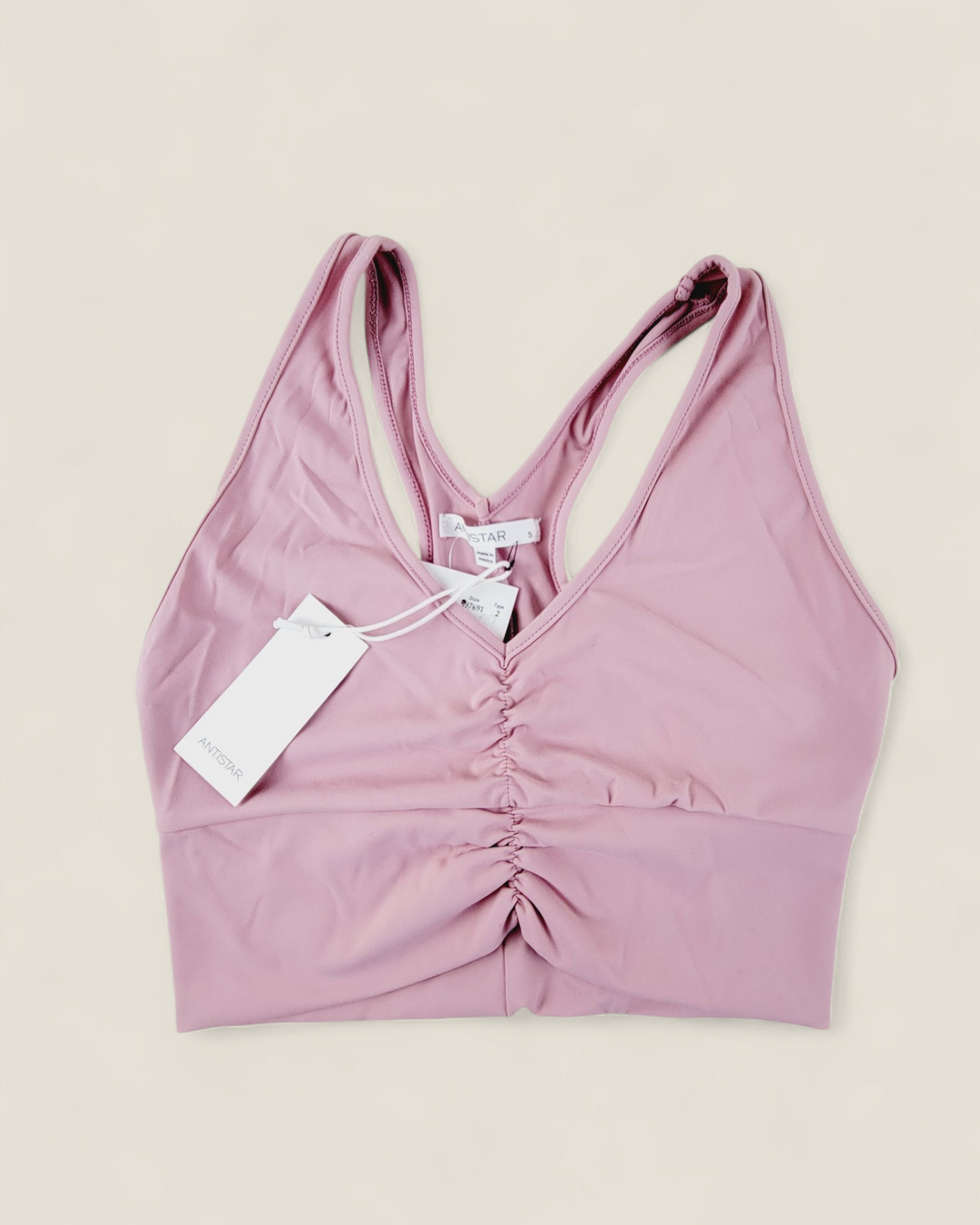 ANTISTAR PINK SPORTS BRA TOP LADIES SMALL PRE-LOVED