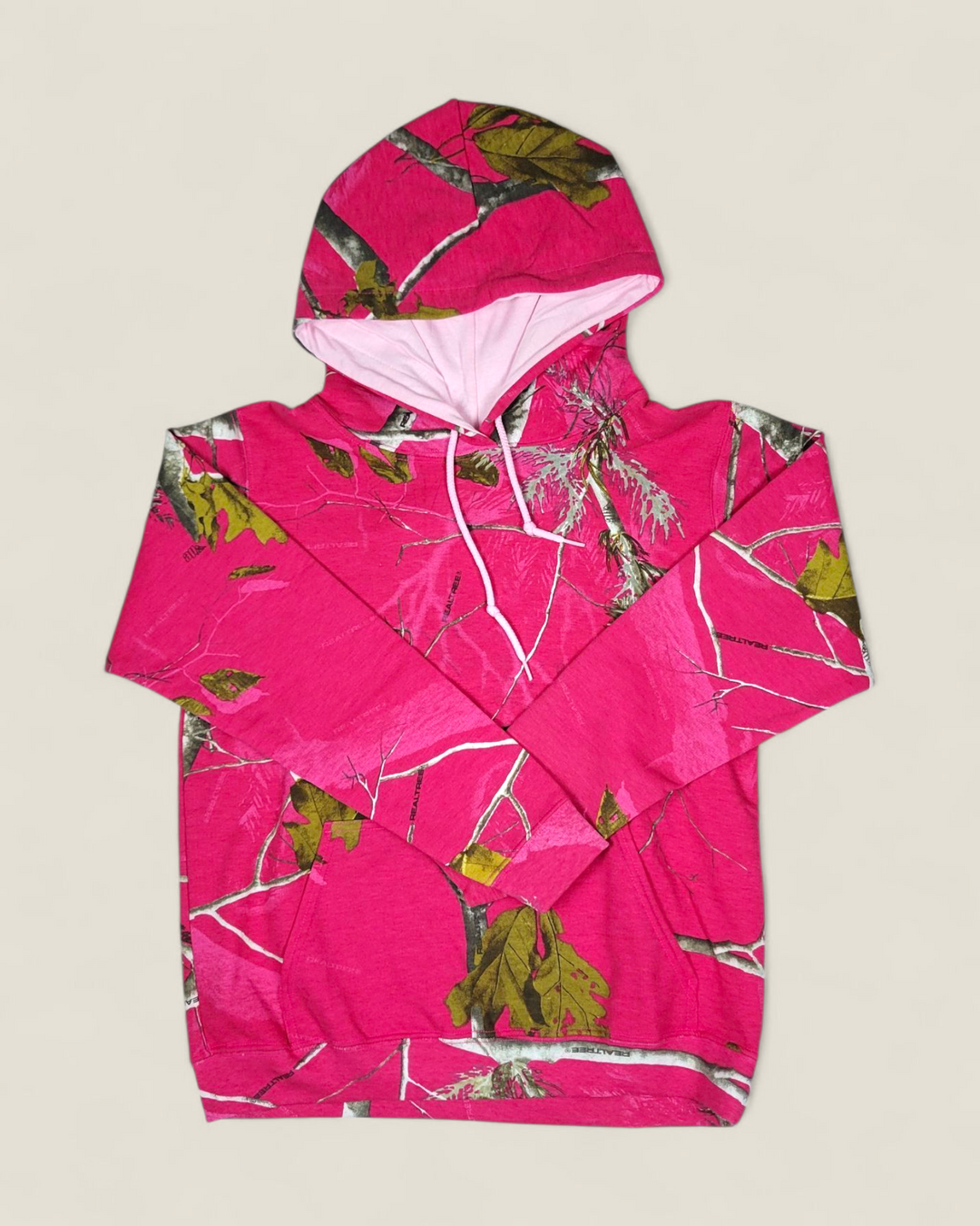 REALTREE PINK CAMO HOODIE LADIES SMALL PRE-LOVED