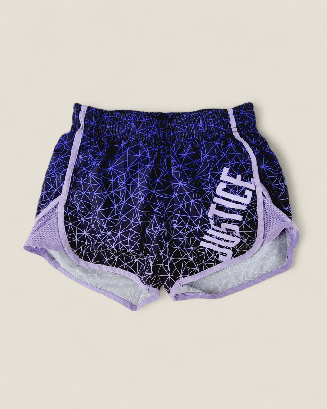 JUSTICE PURPLE SHORTS GIRLS 7-8Y PRE-LOVED