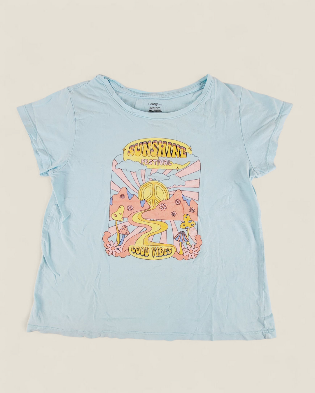 GEORGE SUNSHINE FESTIVAL TEE 14-16Y PRE-LOVED