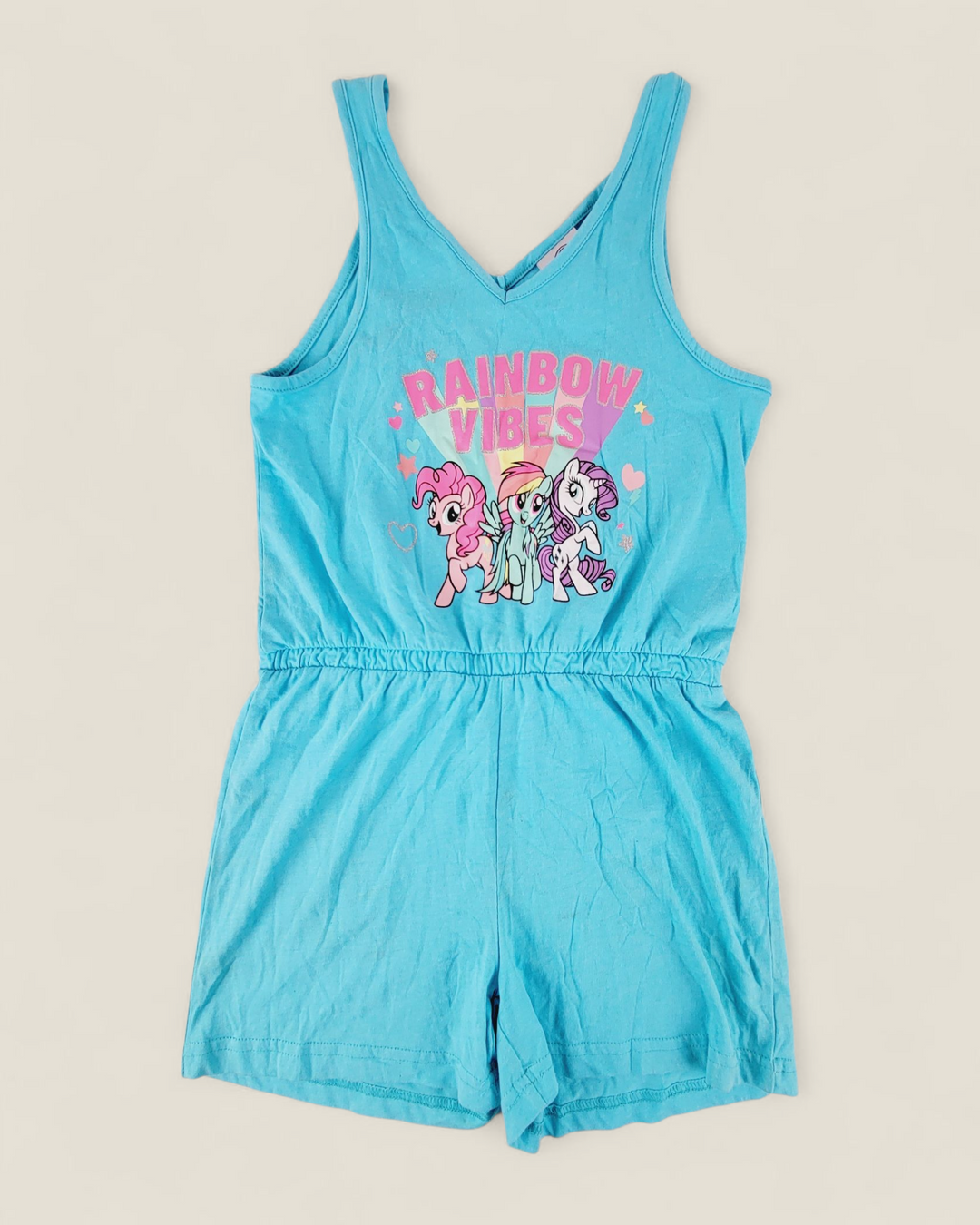 MY LITTLE PONY RAINBOW VIBES ROMPER GIRLS 7-8Y PRE-LOVED