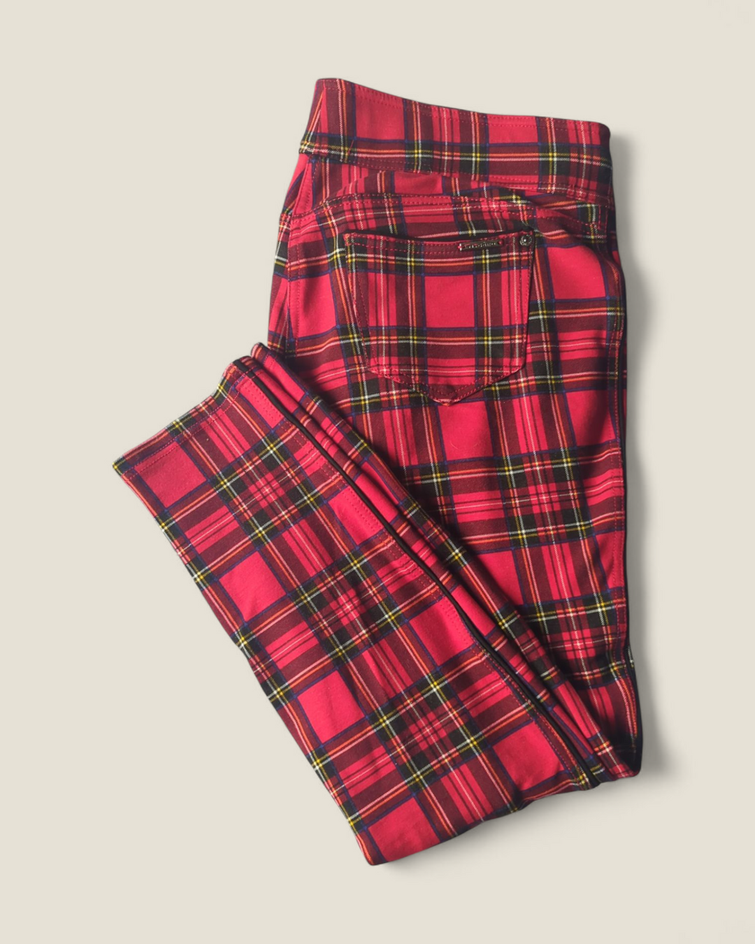 NYGARD SLIMS TARTAN PANTS LADIES LARGE PRE-LOVED