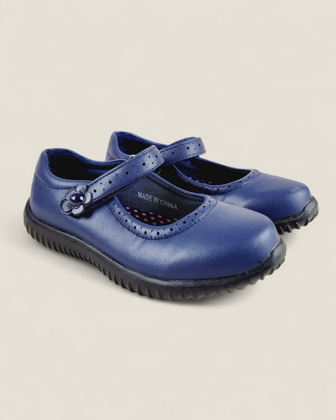 NAVY VELCRO STRAP SHOES KIDS SIZE 13 PRE-LOVED