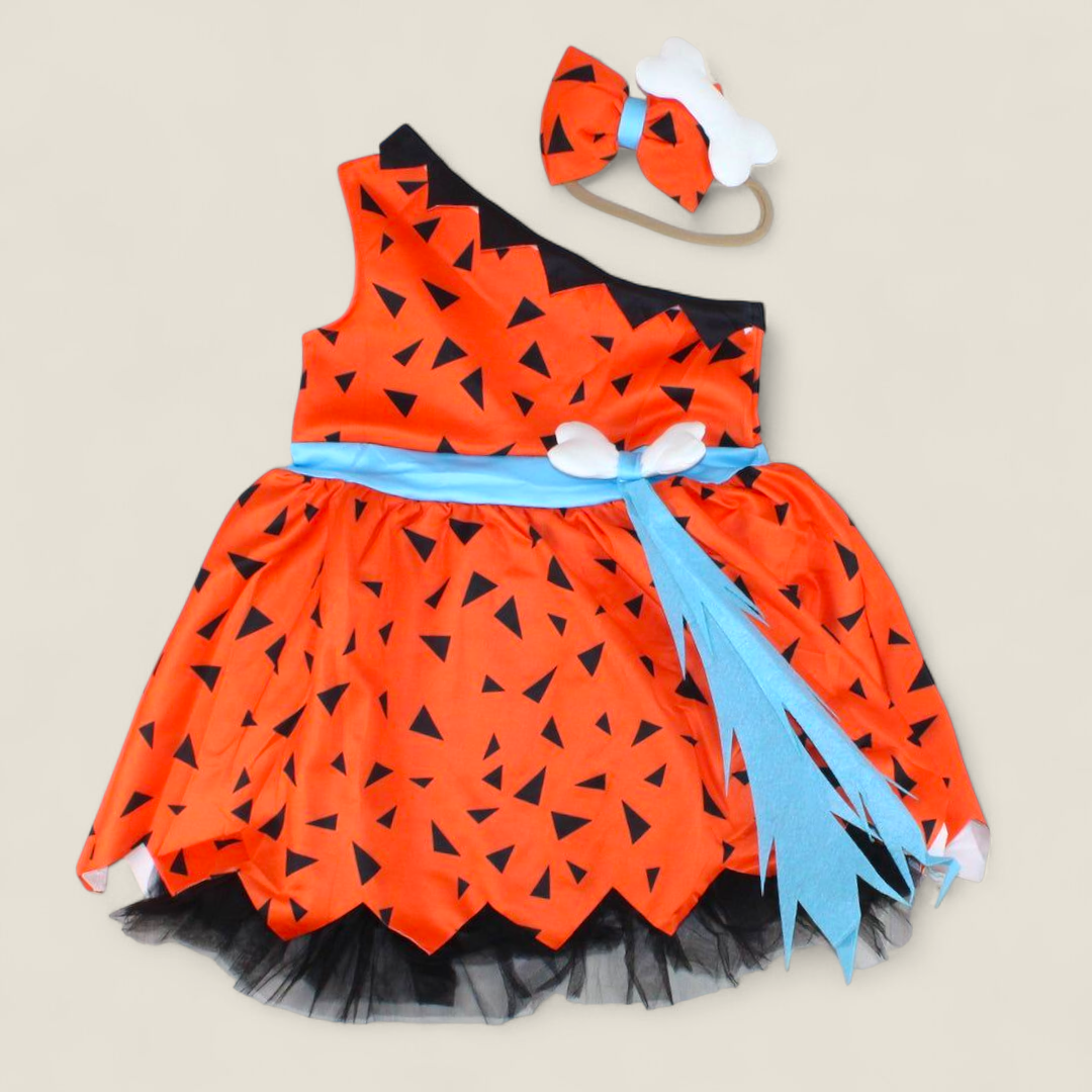 FLINTSTONES COSTUME DRESS 2-3Y PRE-LOVED