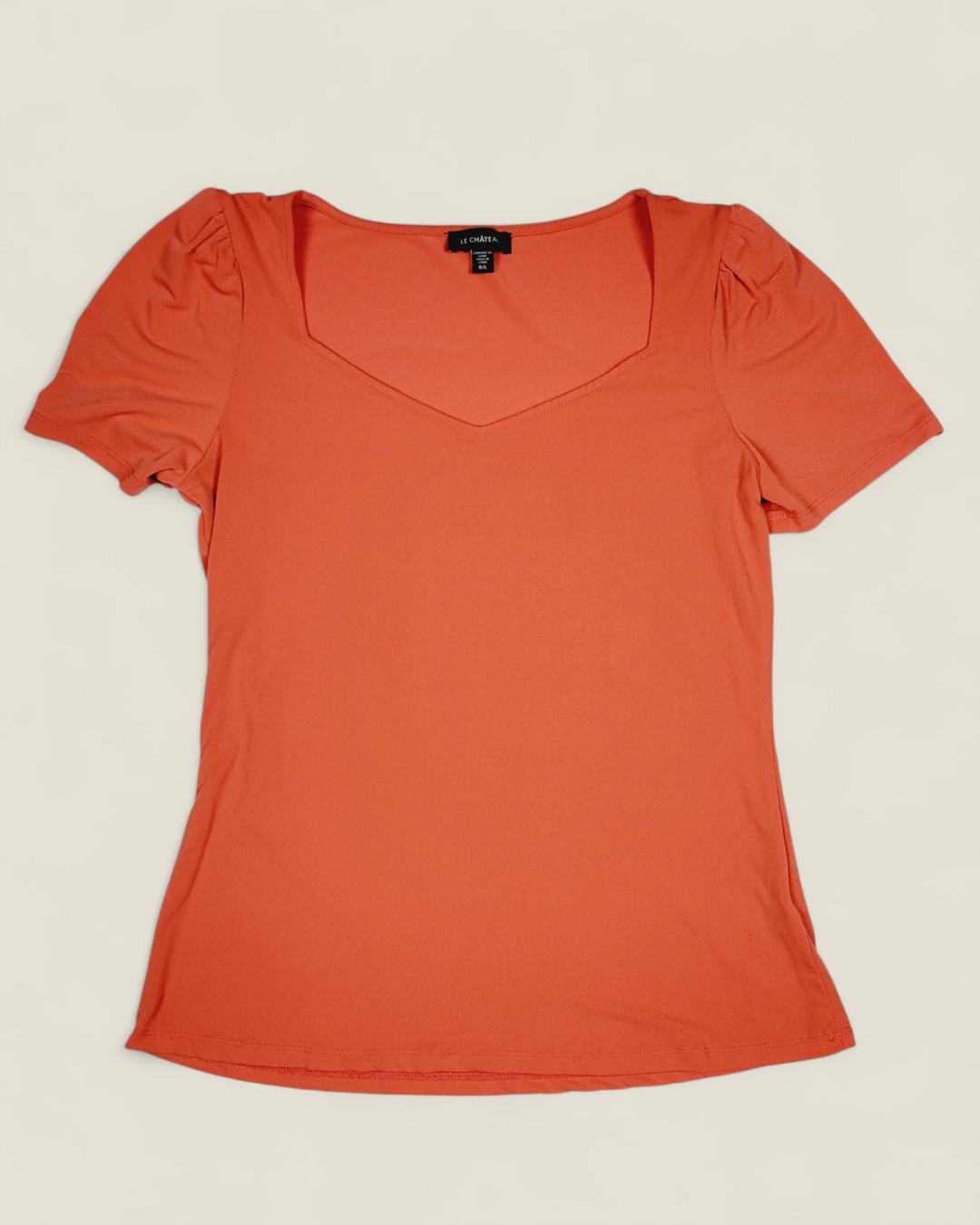 LE CHATEAU CORAL TOP LADIES LARGE PRE-LOVED