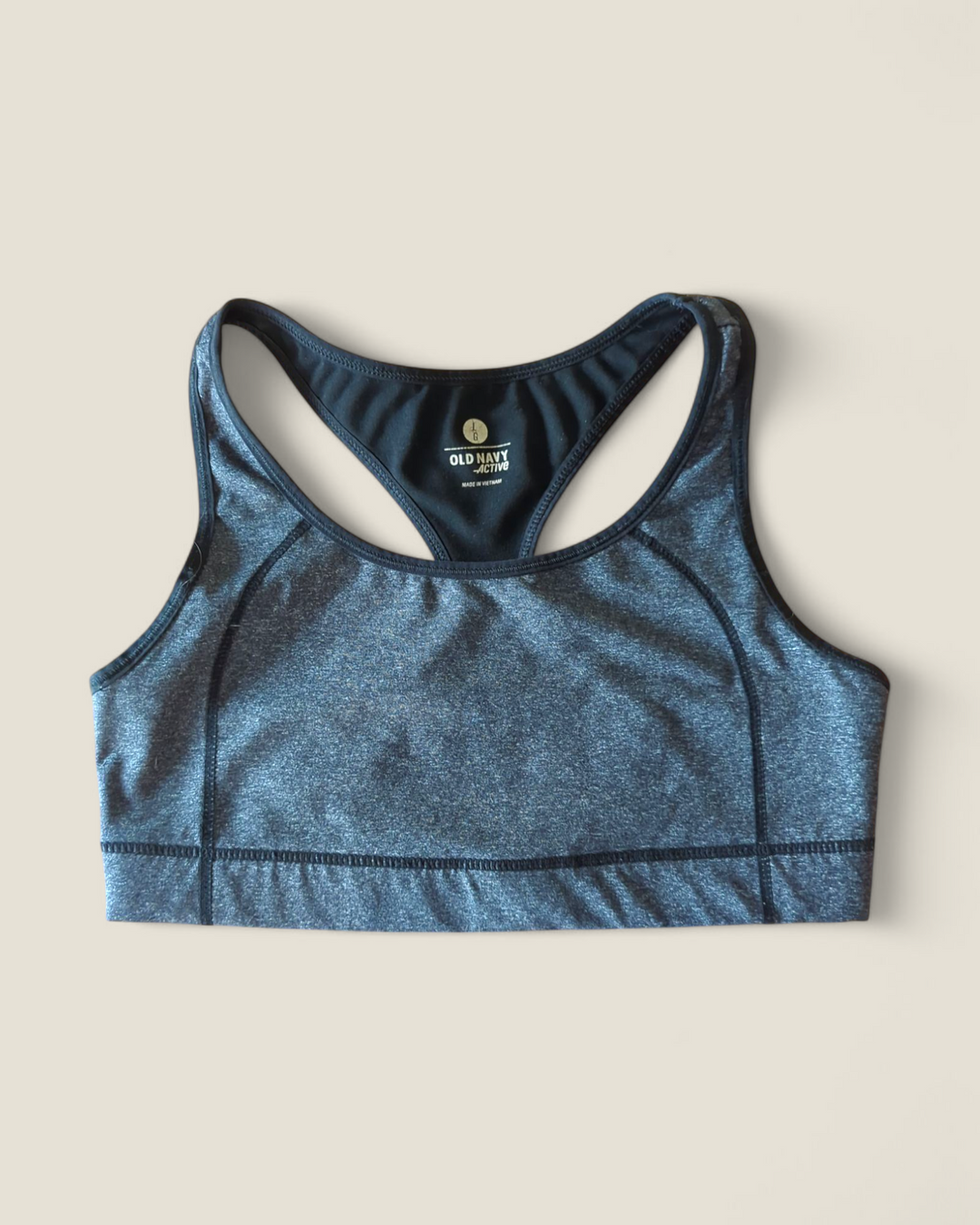 OLD NAVY GREY SPORTS BRA LADIES LARGE PRE-LOVED